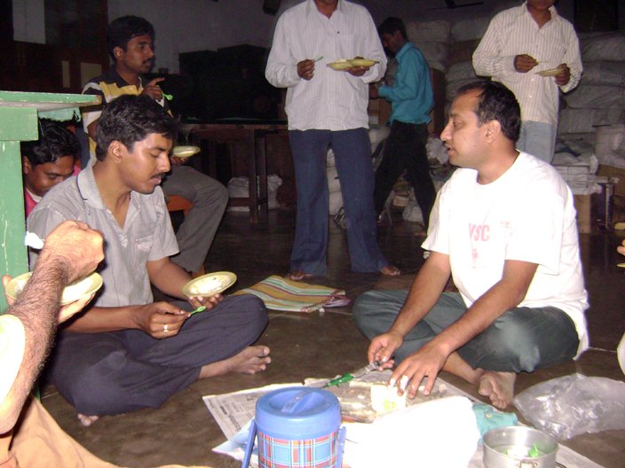 Having icecream at Vivekananda Dham, Samprida at distribution line, at Yo innogoration day